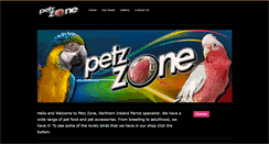 Desktop Screenshot of petzzone.co.uk